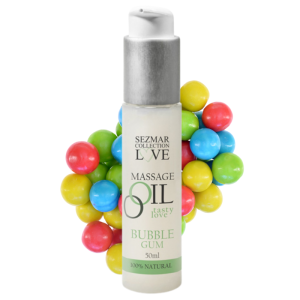 Huile de massage comestible bubble gum 50ml