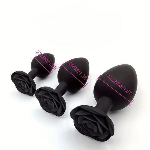 plug anal en silicone noir – Image 2