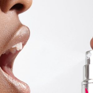 Spray Sexe Oral Fraise Acidulée Bouche Humide